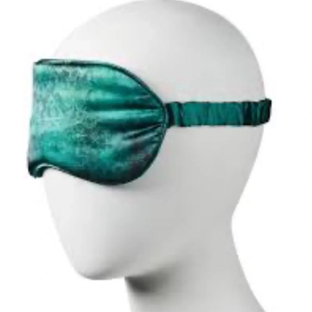 Wicked Green Satin Eye Mask